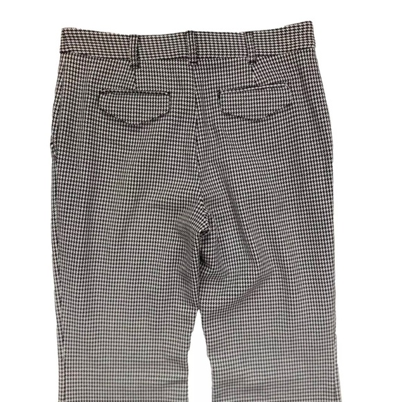 Maeve by Anthropologie Houndstooth Wide-Leg Pants Black & White Size 4 Tall - Picture 14 of 16
